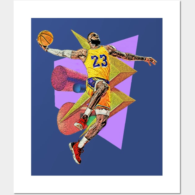 LBJ Wall Art by HoopDynastees